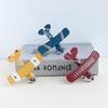 Vintage Schmiedeeisen Kleine Flugzeug Modell Ornamente Kreative Auto Innen Zinn Flugzeug Hause Desktop Dekoration Handwerk Ornamen