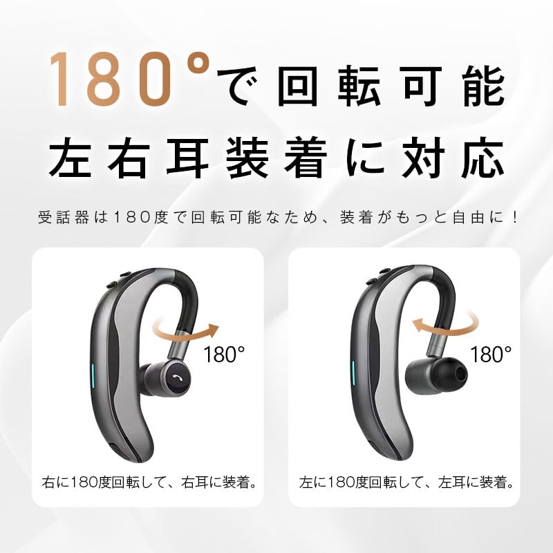 Bluetooth Wireless Siri IPX4 Sound Compatible with Japanese Instruction Manual 5.4 Headset, Earphones, Over-the-Ear, 180° Rotation, Calling, Built-in