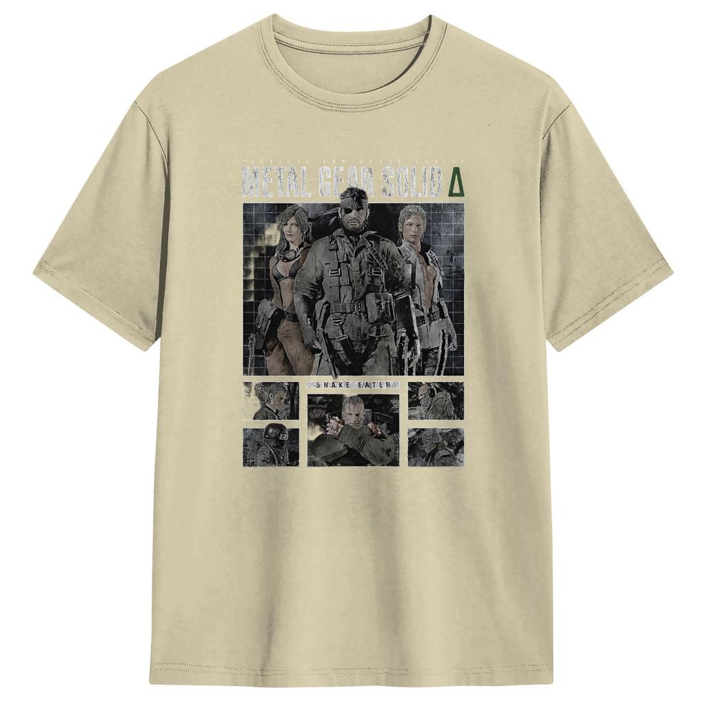 Metal Gear Solid Spel MGS Spel Unisex T-shirts Humor T-shirts Kortärmad Rundhalsad T-shirts Ren Bomull Större Storlekar Toppar