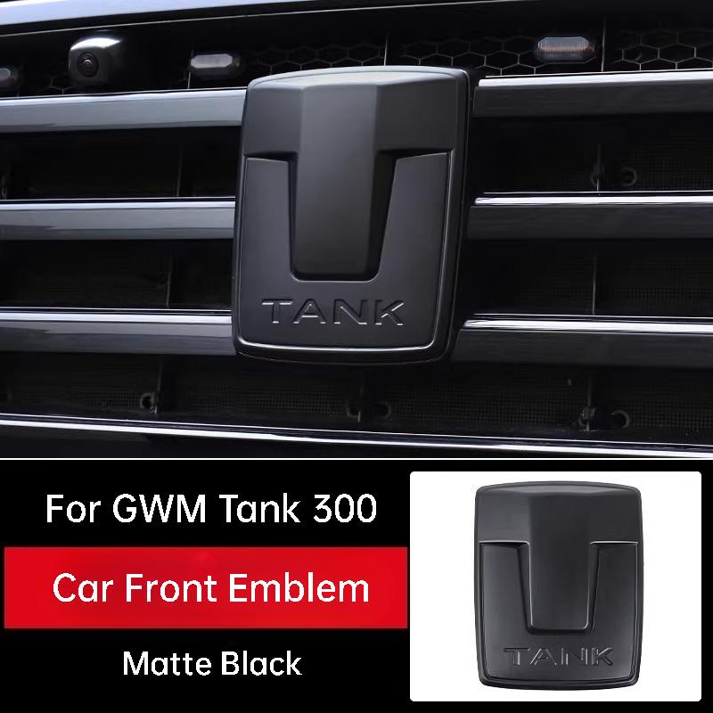For GWM Tank 300 400 500 Car Front Emblem Sticker Wheel Hub Badges Steering Wheel Decoration Sticker Modification Accessories