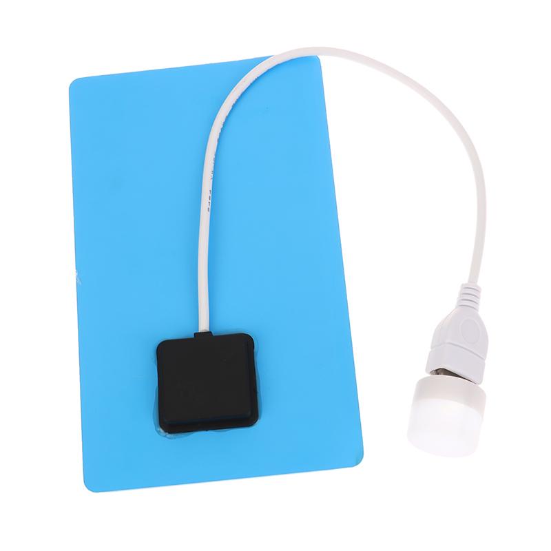 2W 5V Solar Panel With Light Usb Waterproof Outdoor Hiking Camping Portable Battery Mobile Phone Charging Bank Charging Panel