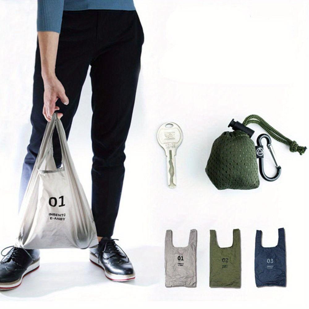 High Quality Nylon Folding Shopping Bag Reusable Ultra-light Tote Eco Bag Handheld Waterproof Storage Gift Bag Home