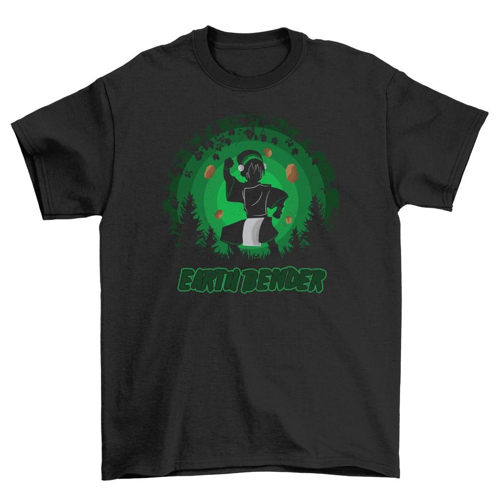 Earth Bender T-shirt - Funny Elementalist Tee of Impeccable Style! 100% Cotton,