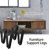 Strong Support Adjustable Feet Black Metal Metal Legs Support Legs  Furniture Replacement