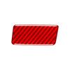 Red Carbon Fiber Co-pilot Glove Box Handle Cover Trim For Jeep Cherokee 2014-18