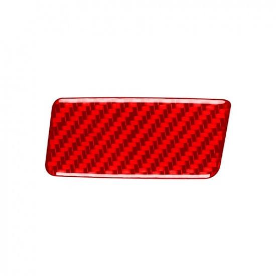 Red Carbon Fiber Co-pilot Glove Box Handle Cover Trim For Jeep Cherokee 2014-18