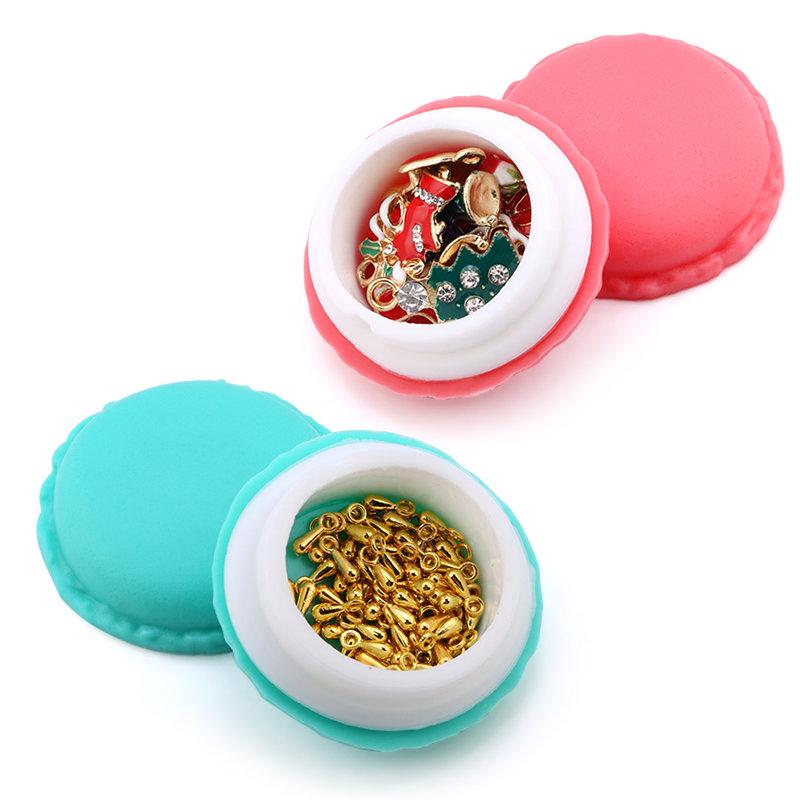 3 Stück/Los Süßigkeitenfarbe Macarons Aufbewahrungsbox tragbar Mini-Geschenkverpackungsbox schöne Schmuckverpackungsbox Hülle für Kleine Gegenstände
