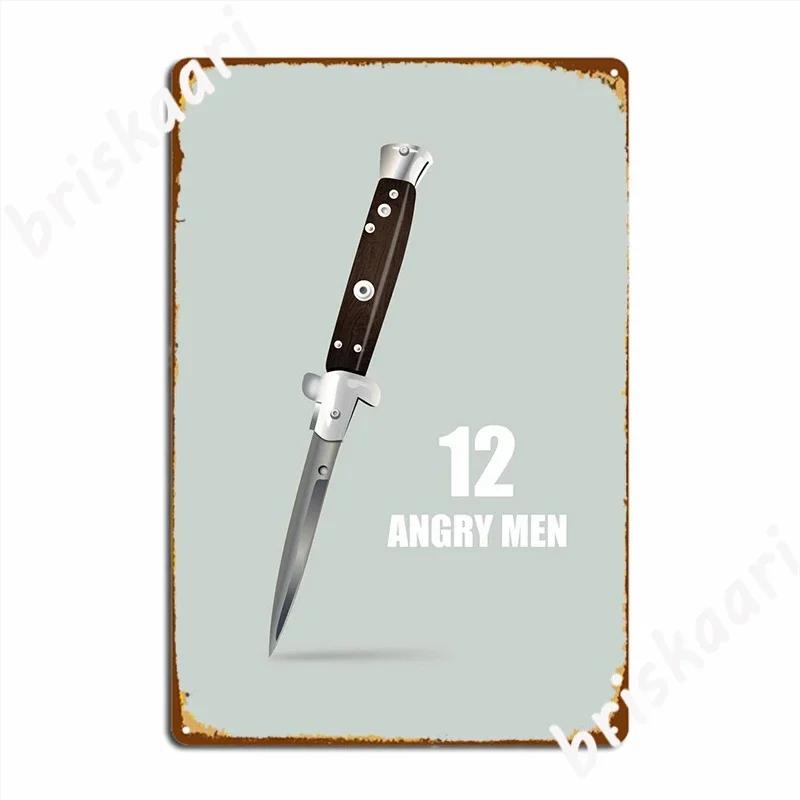 12 Angry Men Metal Sign Retro Garage Decoration Wall Wall Mural Tin Sign Posters 20x30cm