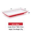Melamine Rectangular Imitation Porcelain Plate for Hot Pot, Sushi, BBQ & Hotel Tableware.