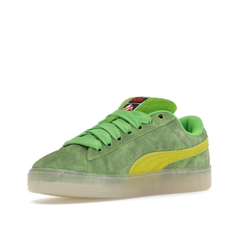 Ghostbusters X Puma Suede XL Slimer Men Sneakers Green Lime-Smash Warm-White 399606-01