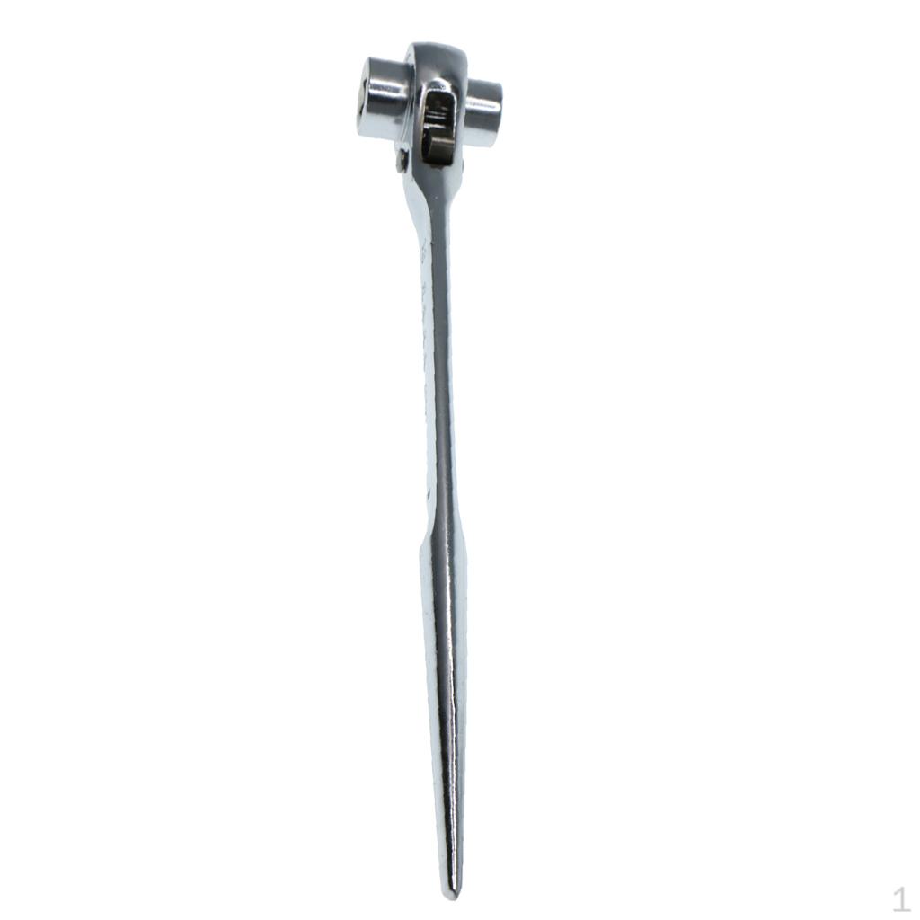 Scaffold Podger Ratchet Spanner Ratcheting Wrench Tool, Double Sized with 19-22mm
