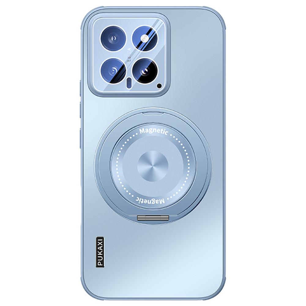 

Чехол для Xiaomi 14, совместимый с MagSafe, с подставкой, TPU PC, с теплоотводом, чехол для телефона Blue