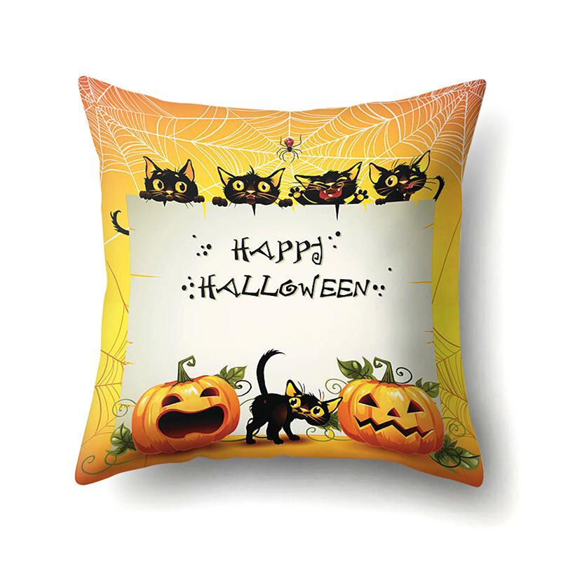 Halloween Pillowcase Car Waist Pillow Pumpkin Sofa Cushion Cover Office Home Living Room Pillowcase