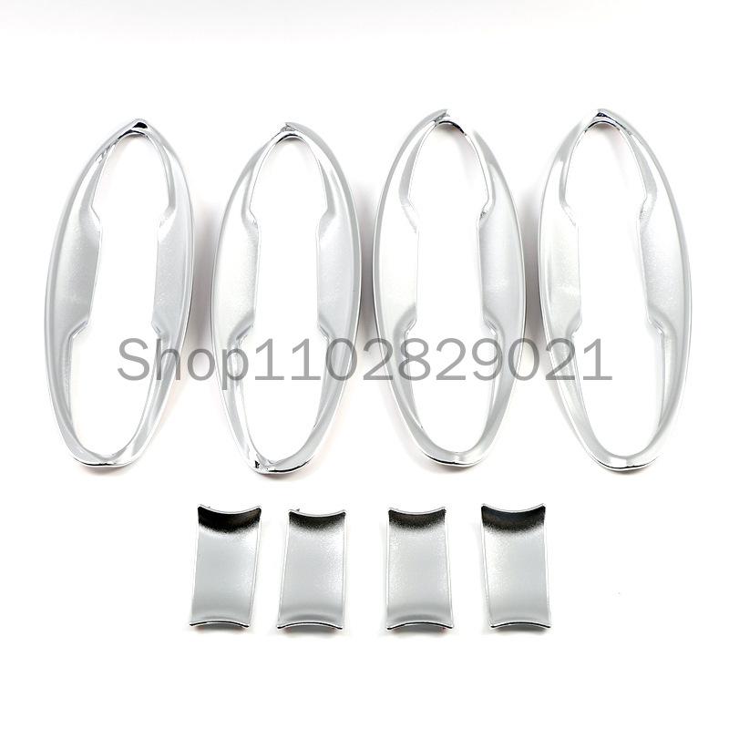 Carbon Fiber Chrome Car Side Door Handle Cover Sticker Styling Accessories For Honda Fit Jazz 2014-2020 2019 2018 2017 2016 2015