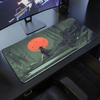 Japanese Samurai Mouse Pad Desk Mat XXL Black and White Gaming Keyboard Mat Large Oni Samurai Deskpad Ghost of Tsushima Mice Pad