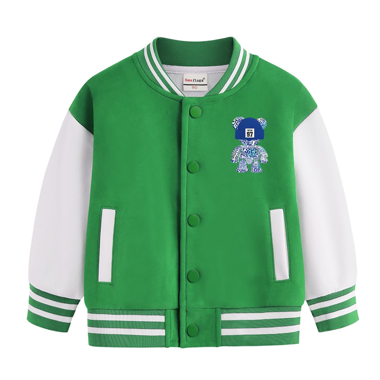 

2026 New Boys American Style Baseball Jacket for Spring & Autumn 90 cm