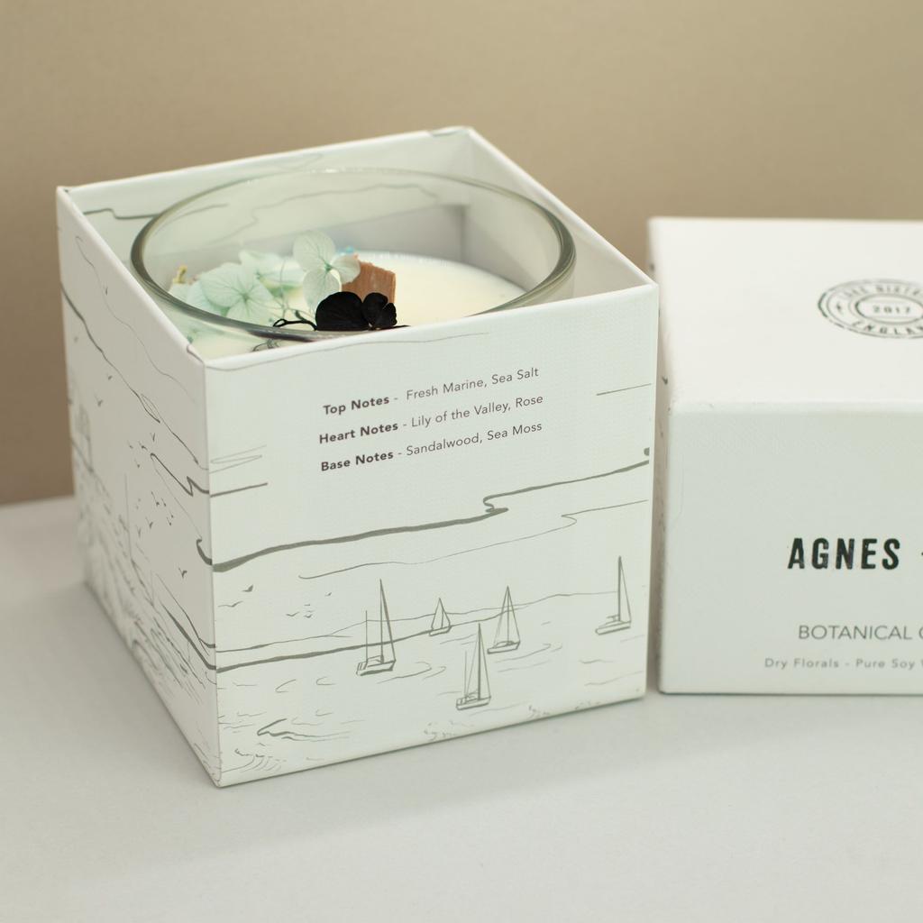 Agnes + Cat Botanical Soy Wax Candle – Seasalt & Moss
