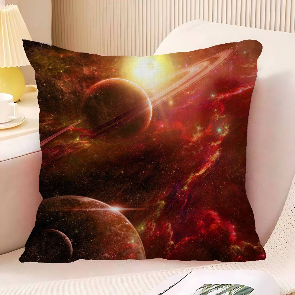 Cool Starry Universe Planet Art Pillow Cushion Cover Pillowcase Living Room Sofa Home Decor Customized