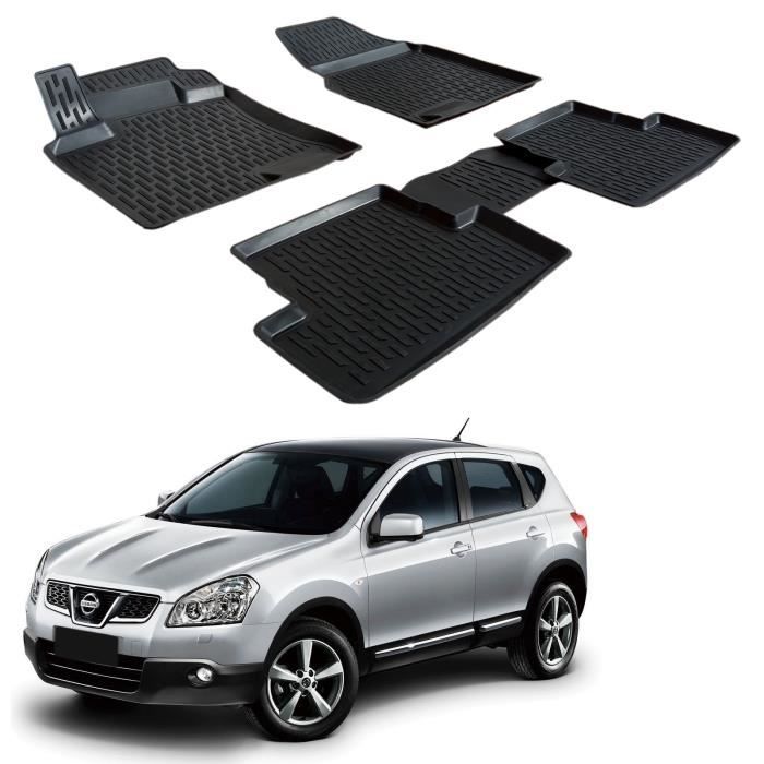Tapis De Sol - SCOUTT - Nissan Qashqai J10 - Caoutchouc Premium - 3D - Noir