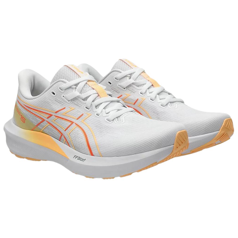 ASICS Breathable Rebound Abrasion Resistant Running Shoes Women's White Orange 1012B994-100