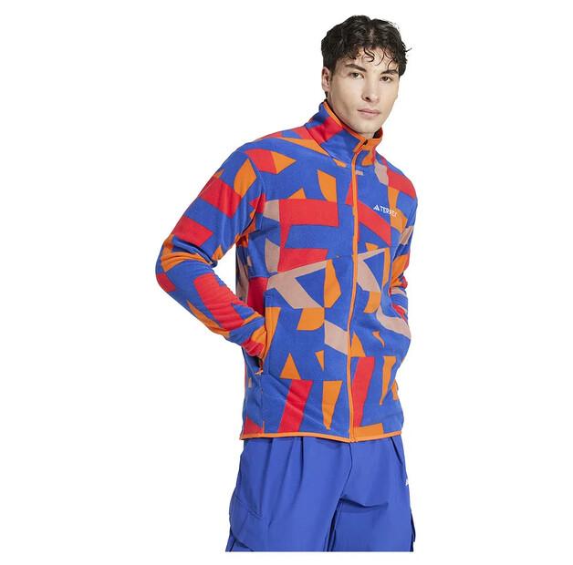 adidas Флисовая на молнии Terrex Multi Printed