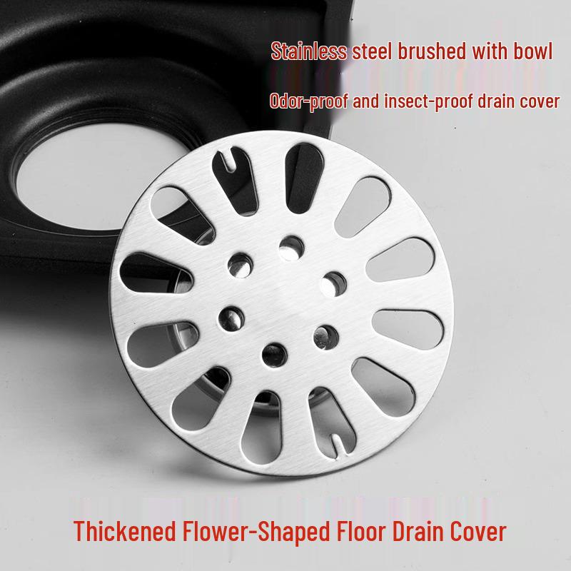Round Stainless Steel Floor Drain Cover: Anti-Hair and Anti-Odor Filter for Bathroom/Toilet