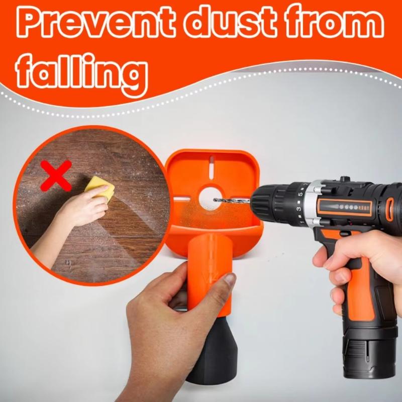 Universal Drill Dust Collector Anti-Dust Drill Attachment for Power Tools Portable Drill Bit Dust Catcher for Home Renovation