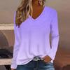 Women's autumn and winter fashion digital printed casual long sleeved T-shirt