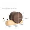 1set Cartoon Snail Coaster Creative Decompression Ornament Heat Resistant Pad for Tea Coffee Mug Home Decor