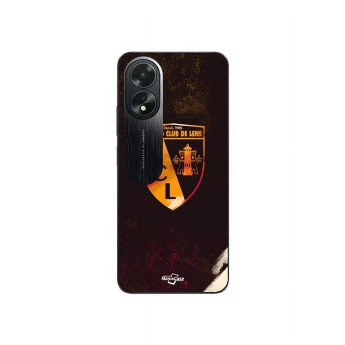 Case for Oppo A38 Rcl Lens Orange Black Background