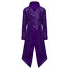 Chlapecký steampunkový frak gotický viktoriánský dlouhý kabát flitry bunda středověký halloweenský kostým frock coat outfit