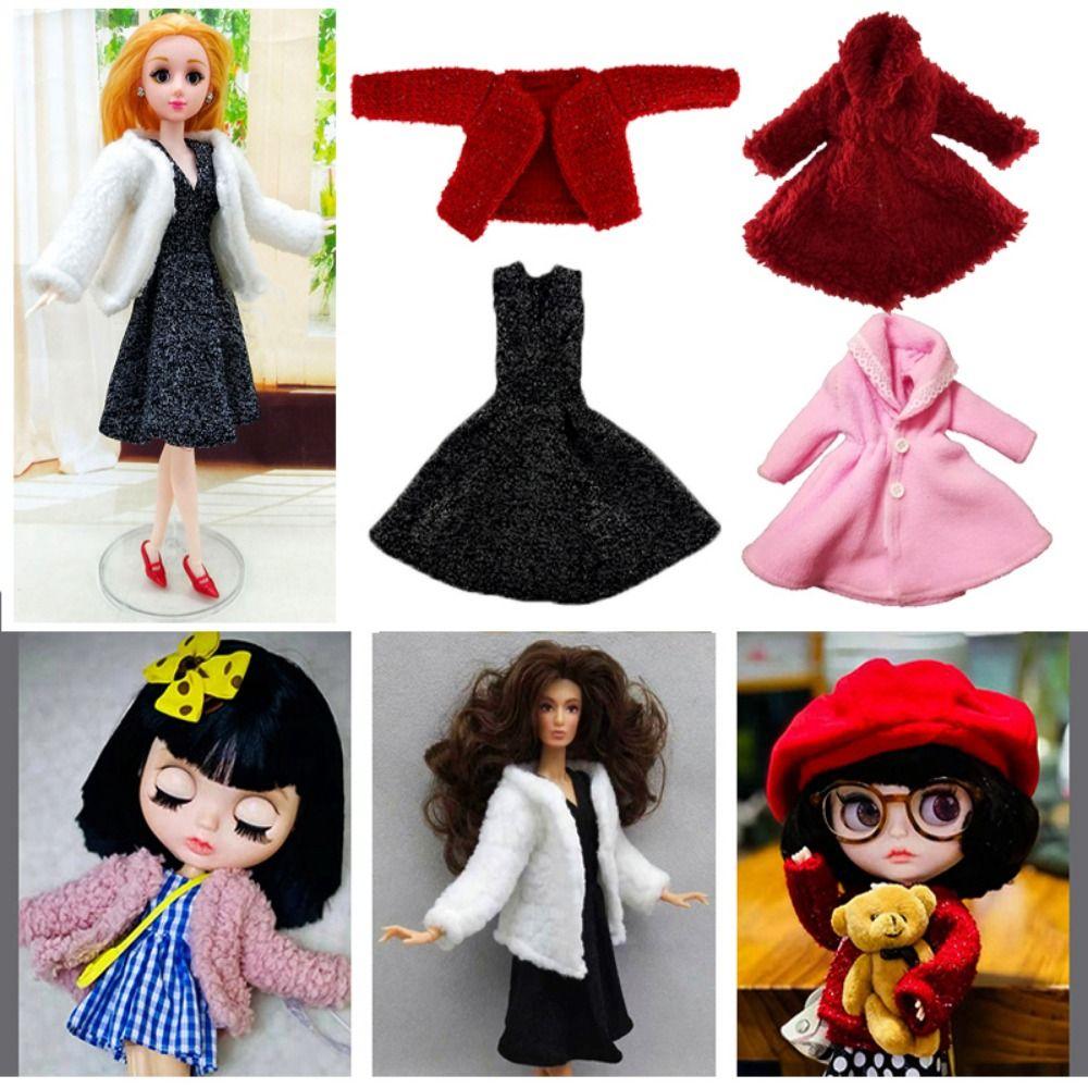 Casual Plush Coat Fashion Girl Doll Wearing for 1/6 Doll/29~32cm Doll Clothes Accessories