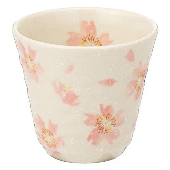 Minoyaki Sakura no Mai Sori Yunomi Pink W20060 Home Kitchen