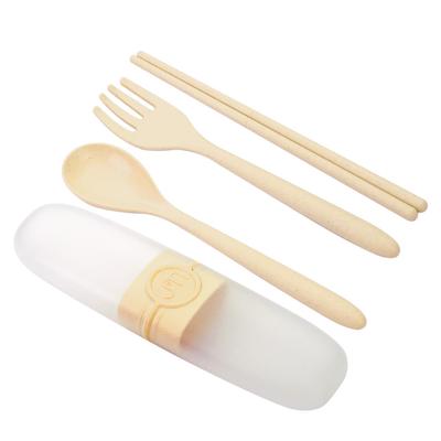 Ensemble de couverts portables, cuillère, fourchette, baguettes, pochette de camping pour voyage en plein air