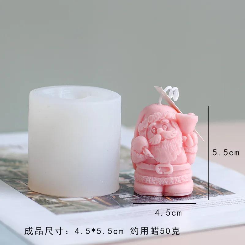 Christmas Princess Silicone Candle Mold 3D Little Girl Portrait Plaster Crafts Resin Molds DIY Soap Chocolate Ice Cube Tool
