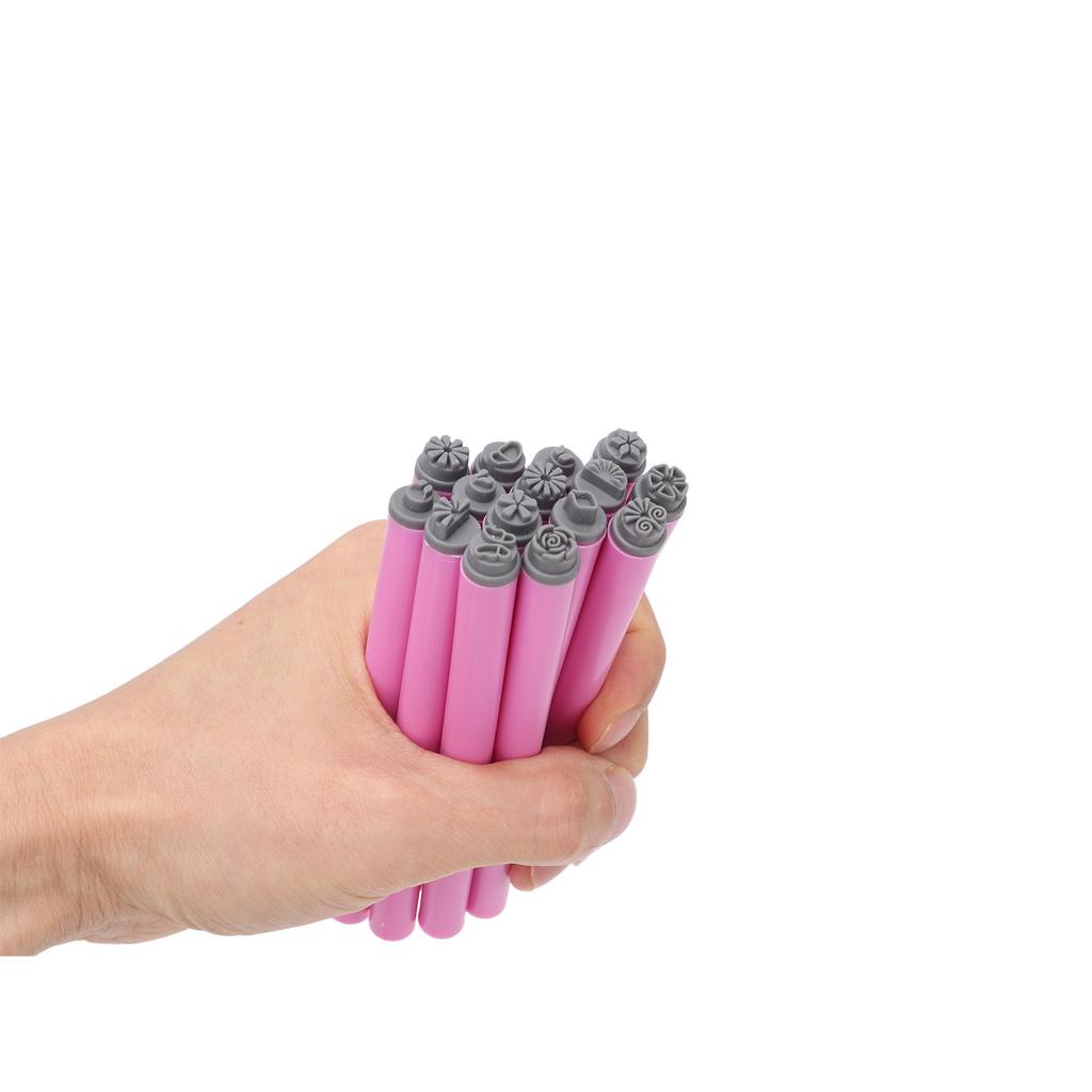 Nail Art Stamp Pen Set Professional High Precise Silicone Multipurpose Nail Art Flower Stamping