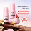 1pc Niacinamide Moisturizing & Nourishing Watermelon Lip Balm, Reduces Lip Lines, Brightens Lip Colo