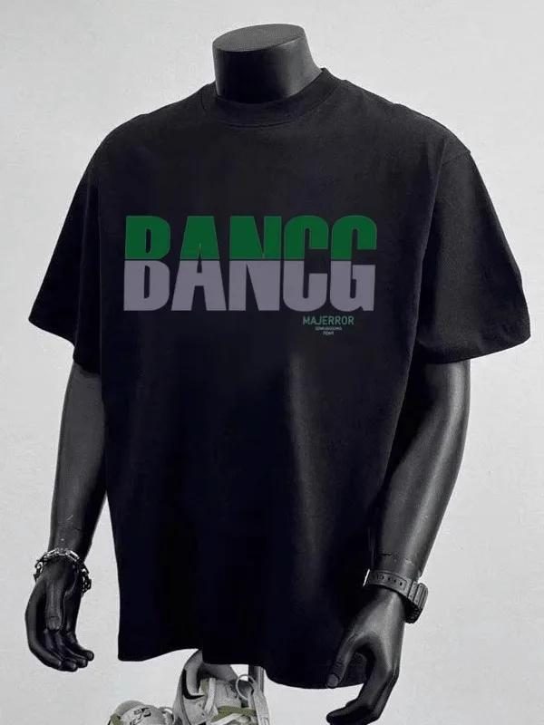 2025 American Style Heavy Cotton Casual TShirt for Men and Women Loose Fit  Short Sleeve Streetwear Couple Shirt Without Cap