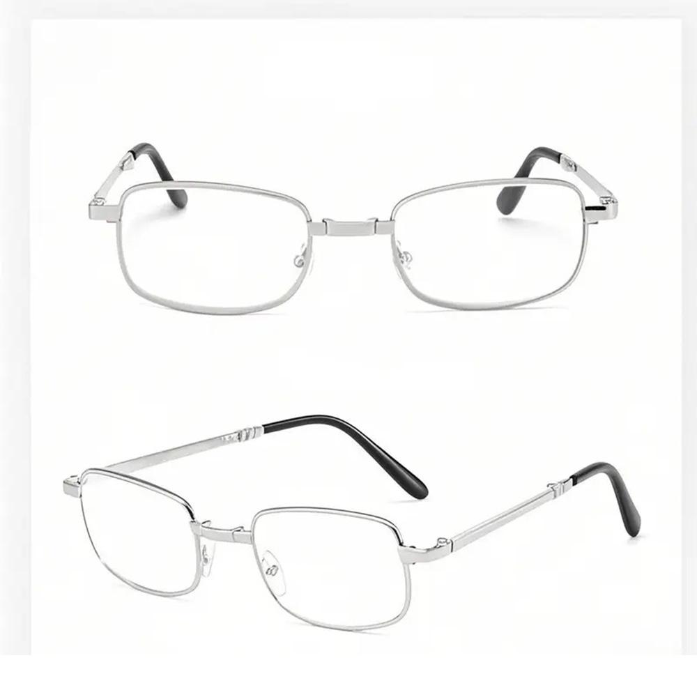 High Quality Classic Reading Glasses Gold Silver Color Foldable Portable Presbyopia Eyewear Comfortable Anti-Blue Light Glasses