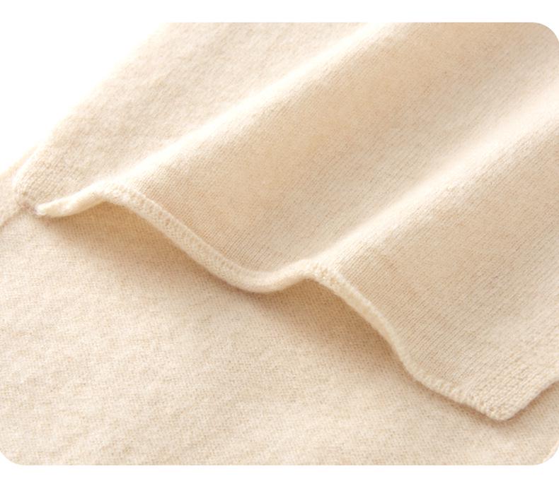 Warm Cashmere Scarf for All: Versatile, Thick Pure Wool, Solid Color, Long Neck Scarf for Men, Women, & Kids - Perfect for Autumn & Winter.