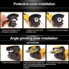 1200W 125mm Cordless Brushless Angle Grinder Electric Grinding Cutting Machine DIY Woodworking Power Tool with 2 Battery