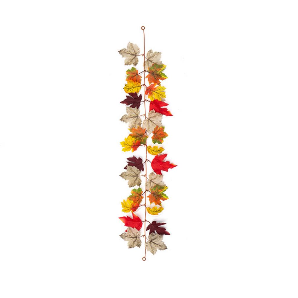 Artificial Maple Leaf Garland 175cm Realistic Decorative Vine for Indoor Outdoor Wall Door Window Table Event Display