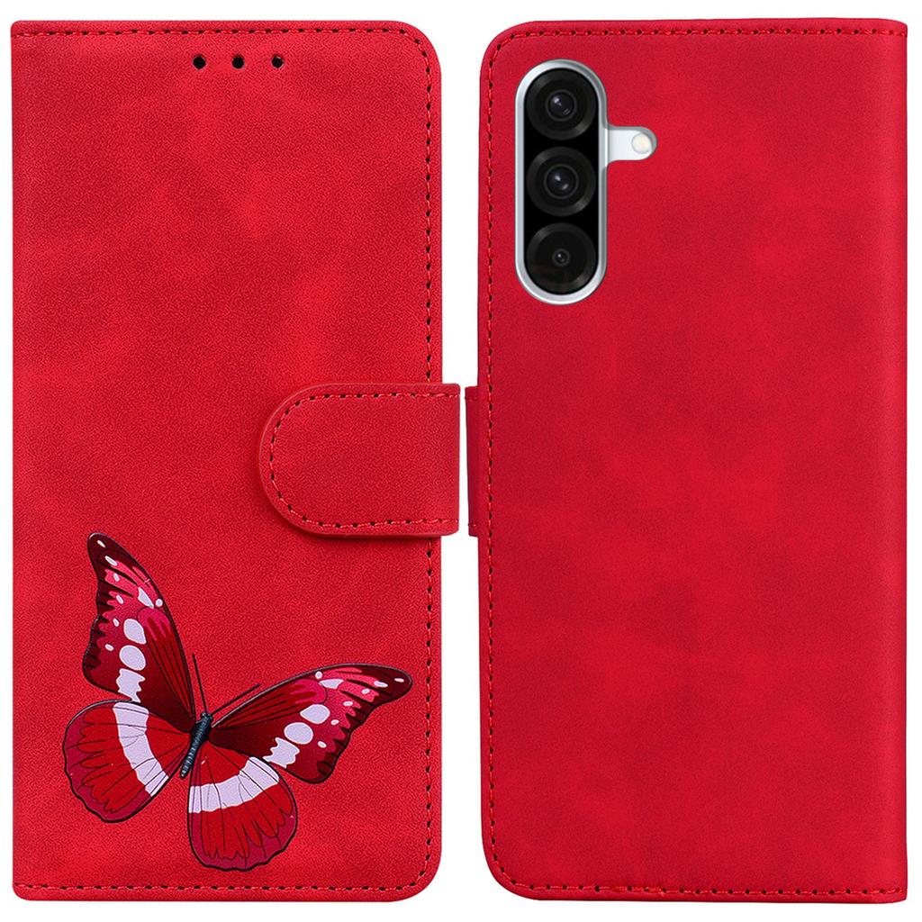 For Samsung Galaxy A56 5G/A36 5G Stand Case PU Leather Phone Cover Butterfly Printed
