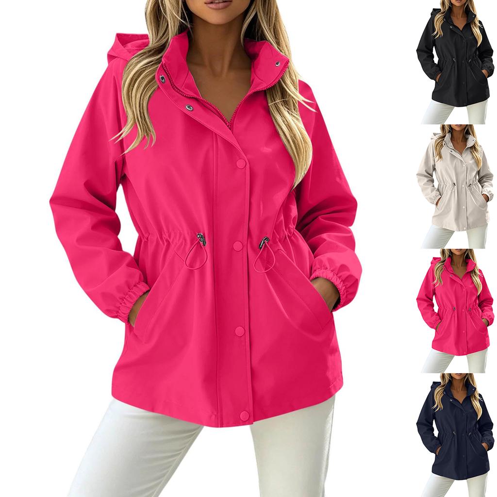 Women's Slim Fit Windbreaker Jacket for Outdoor Hiking