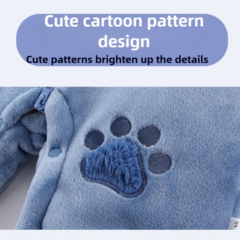 Geeignet für Babykleidung im Alter von 0-2 Jahren: Herbst- & Winter-Outfits, Einteiler, Trage-Oberbekleidung, Verdickte Krabbelanzüge