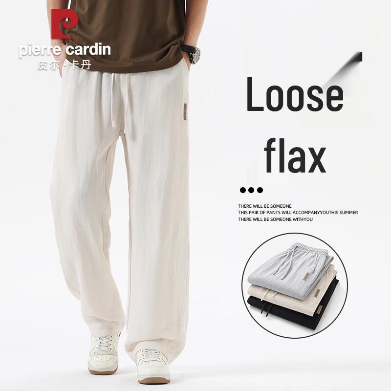 

Pierre Cardin Men s Summer Linen Blend Casual Trousers 4XL