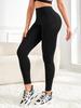 Lulu high-waisted yoga pants women's breathable tight elastic leggings shaping slim-fitting belly and hip lifting nude fitness pants