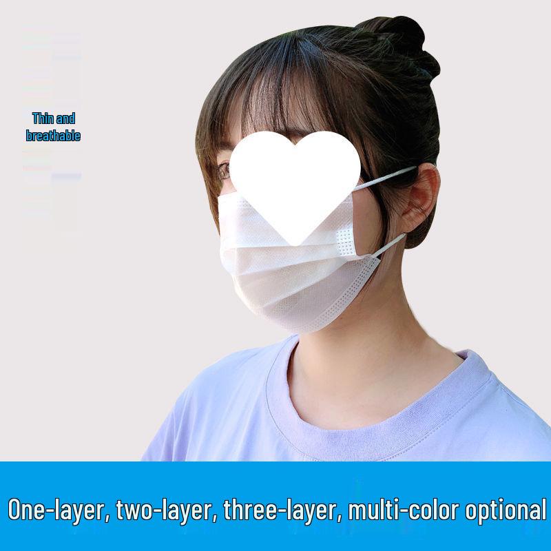 Ultra-dünne atmungsaktive Einwegmasken: Ein- oder dreilagig, Unisex, Einzeln verpackt, Erhältlich in Weiß oder Schwarz