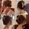 14 Styles Big Pearls Hair Clip Claws Oversize Small  Tiktak Hair Accessories for Women Korean Black White Barrette  New