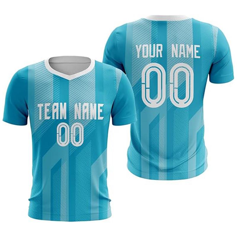 Men's Personalized Name Team Name Number T-shirt Custom Football Jersey